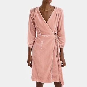 NWT J. Crew Wrap Dress in Drapey Velvet 8